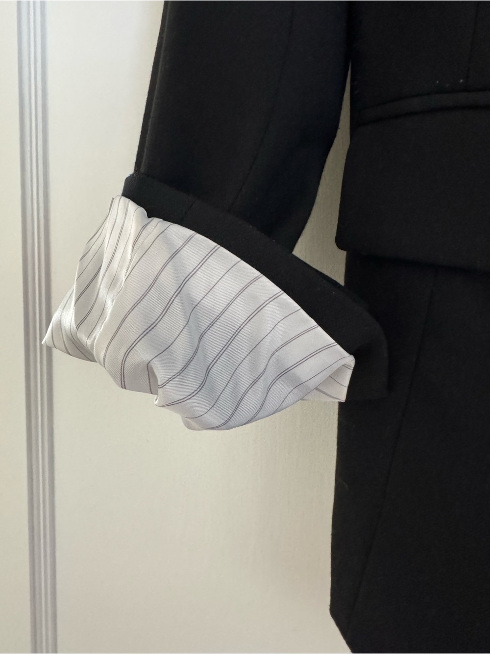 Gap - Basic Blazer True Black Classic/One Button/Tailored Jacket - Picture 5 of 7